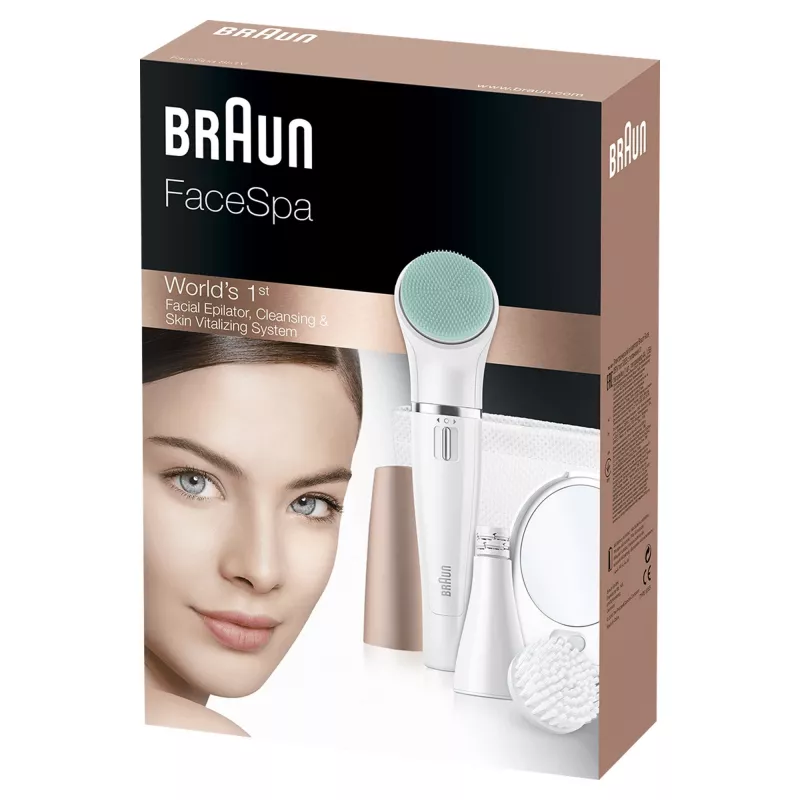 Epilator do twarzy Braun FaceSpa 851V Gold biały