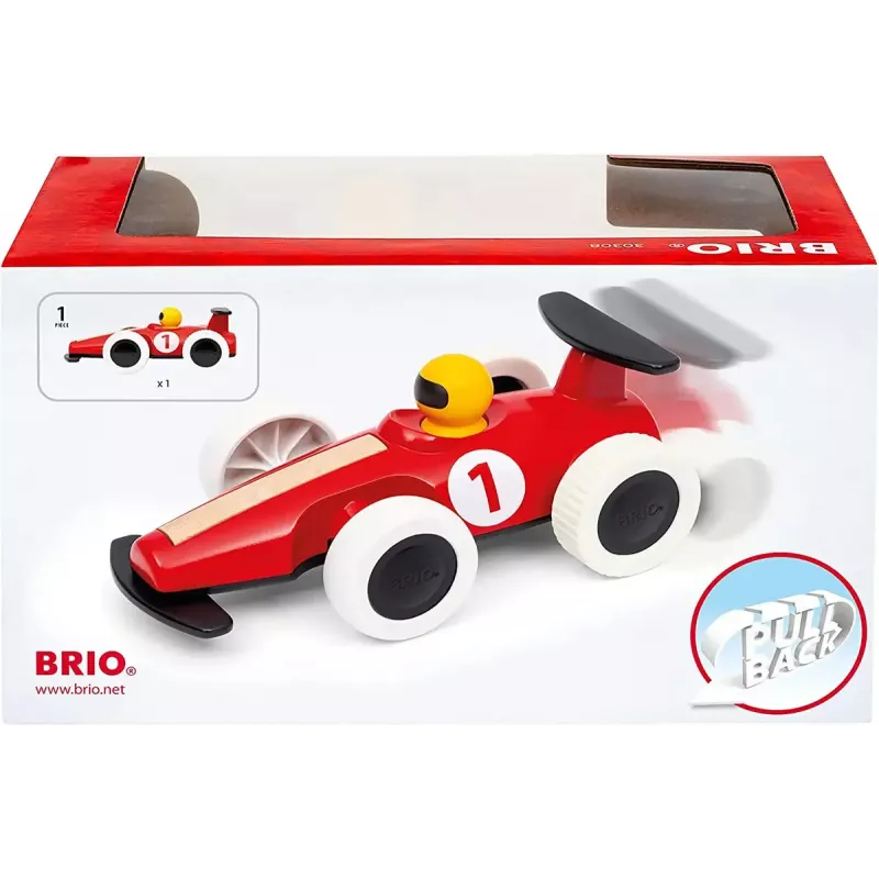 Samochodzik Ravensburger BRIO Pull Back Motorized Big Race Car Pojazd-zabawka