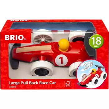 Samochodzik Ravensburger BRIO Pull Back Motorized Big Race Car Pojazd-zabawka