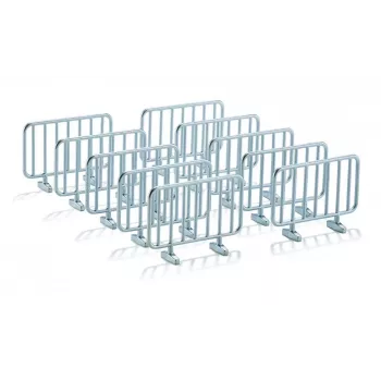 Figurka zabawkowa Siku 10 barierek metalowa srebrna 3 lata