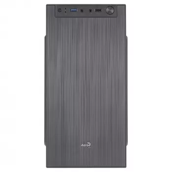 Aerocool CS108BKV1 Kompaktowa obudowa PC Micro ATX Aluminiowa szczotkowana Wentylator 80 cm Czarna