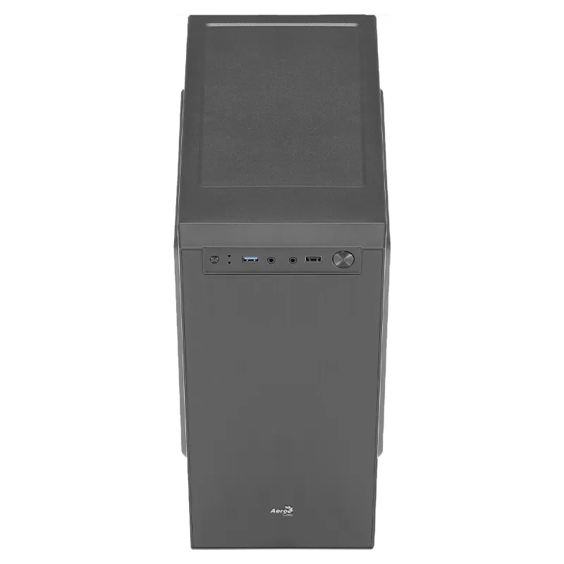 Aerocool CS108BKV1 Kompaktowa obudowa PC Micro ATX Aluminiowa szczotkowana Wentylator 80 cm Czarna