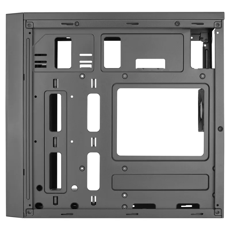 Aerocool CS108BKV1 Kompaktowa obudowa PC Micro ATX Aluminiowa szczotkowana Wentylator 80 cm Czarna