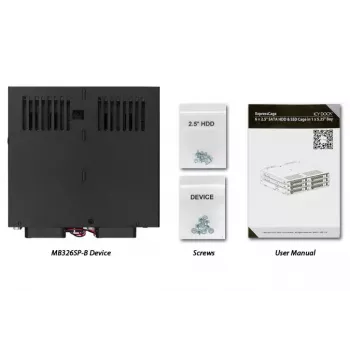 Disk Array Icy Dock MB326SP-B 0 TB Rack 1U Czarny