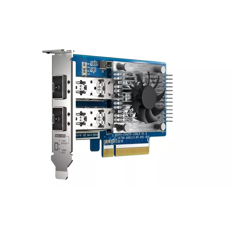 QNAP QXG-25G2SF-CX6 karta sieciowa wewnętrzna światłowodowa 25000 Mbit/s
