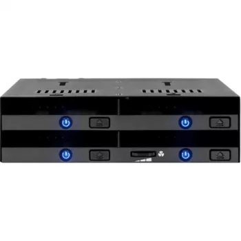 rama wymienna icy dock MB014SP-B R1 czarna — 1x zatoka 3.5 cala SATA, kompatybilna z hot-swap
