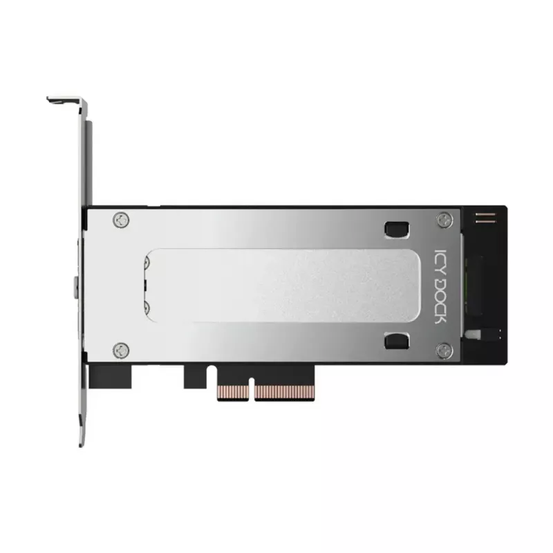 Karta adaptera PCIe NVMe M.2 Icy Dock MB840M5P-B, czarno-srebrna