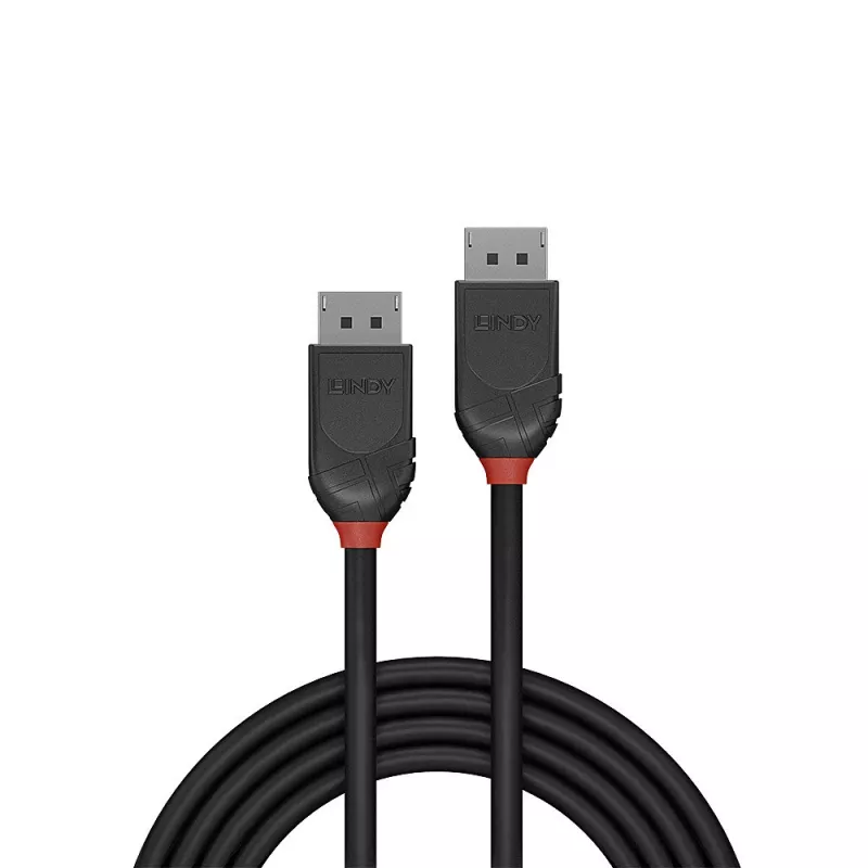 Kabel Lindy DisplayPort 1.2, 1 m, linia Czarny