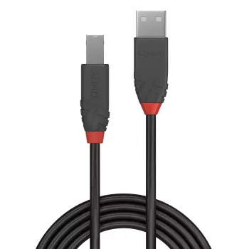 Kabel Lindy 3m USB 2.0 Typ A na B, Linia Anthra