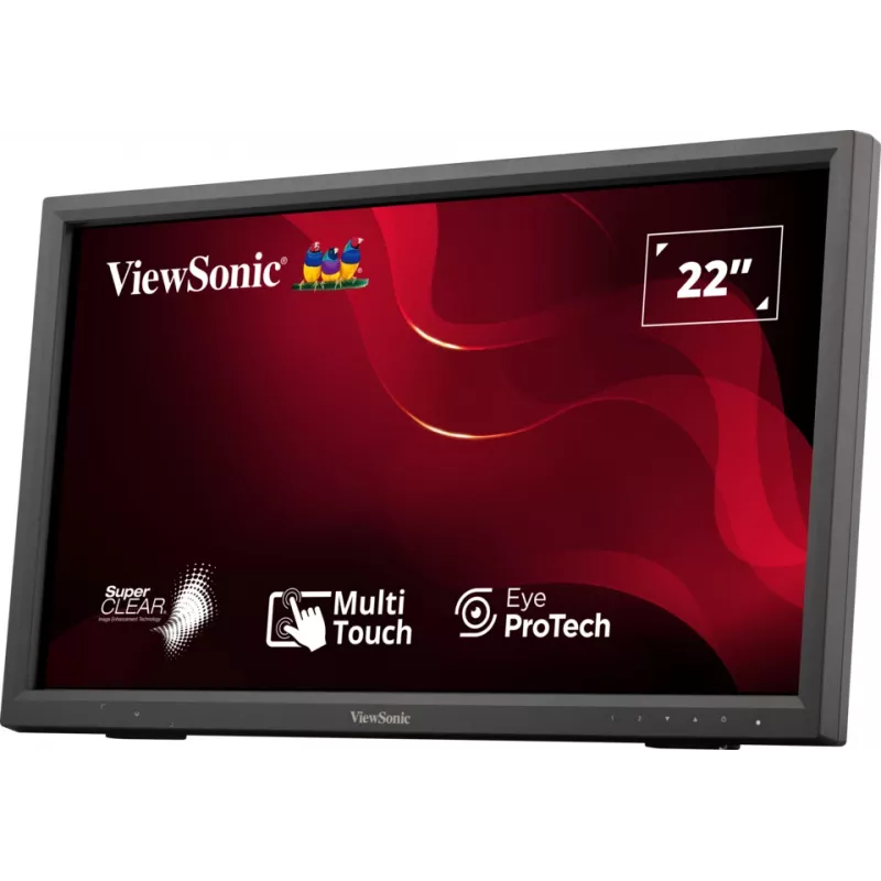 Monitor komputerowy Viewsonic TD2223-2 55,9 cm (22 cale) 1920 x 1080 pikseli Full HD LCD Dotykowy Czarny