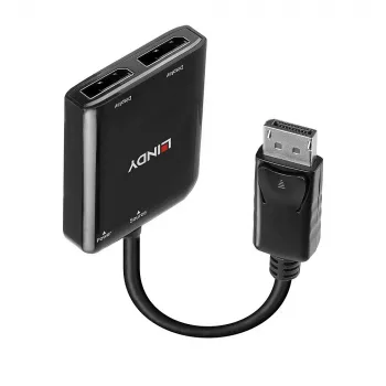 Lindy 38430 koncentrator interfejsów DisplayPort 21600 Mbit/s Czarny