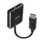 Lindy 38430 koncentrator interfejsów DisplayPort 21600 Mbit/s Czarny