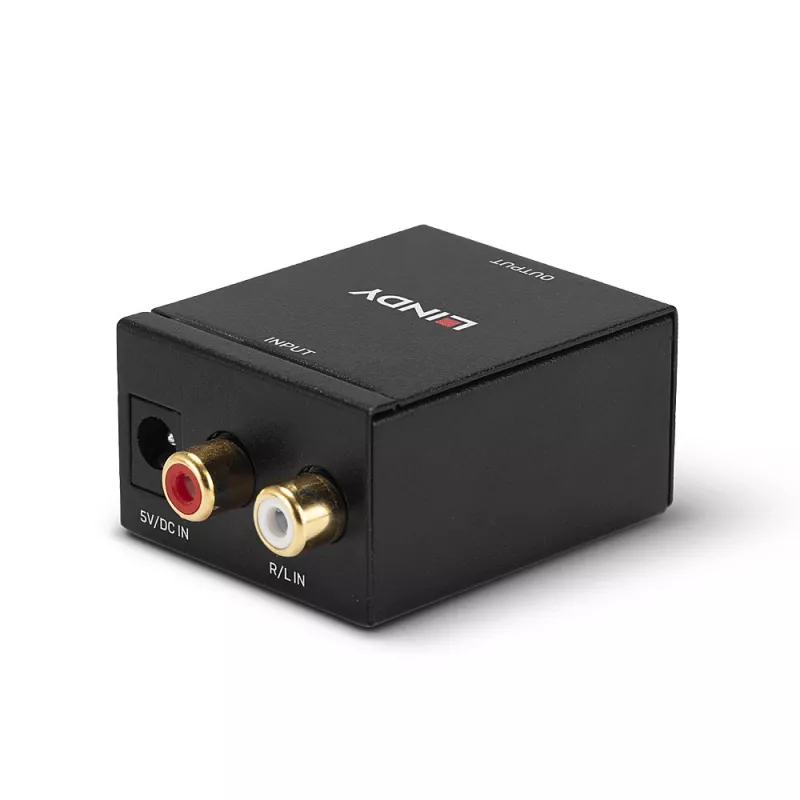 Przetwornik ADC Phono na TosLink (optyczne) i koncentryczne Lindy 70309