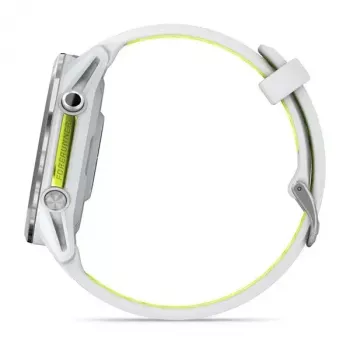 Smartwatch IFIT ICON Forerunner 970 — 1,4 cala (3,56 cm) AMOLED 454×454, GPS, Wi‑Fi, koperta tytanowa, pasek silikonowy (biały/żółty), 56 g