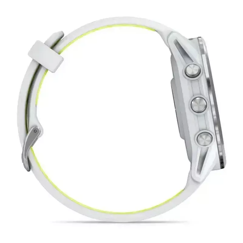 Smartwatch IFIT ICON Forerunner 970 — 1,4 cala (3,56 cm) AMOLED 454×454, GPS, Wi‑Fi, koperta tytanowa, pasek silikonowy (biały/żółty), 56 g