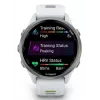Smartwatch IFIT ICON Forerunner 970 — 1,4 cala (3,56 cm) AMOLED 454×454, GPS, Wi‑Fi, koperta tytanowa, pasek silikonowy (biały/żółty), 56 g