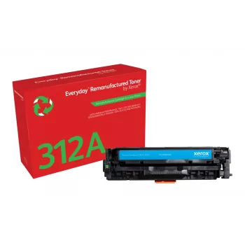 Everyday™ cyjan Remanufactured Toner by Xerox Kompatybilny with HP 312A (CF381A), pojemność standardowa