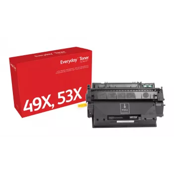 Everyday™ Czarny Toner marki Xerox zgodny z HP 49X 53X (Q5949X/ Q7553X), o wysokiej wydajności