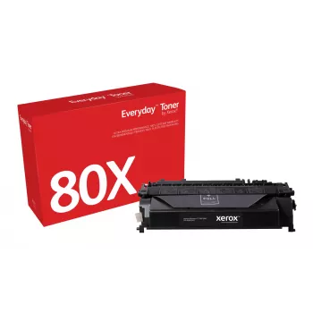 Everyday™ Czarny Toner od Xerox kompatybilny z HP 80X (CF280X), Wysoka wydajność