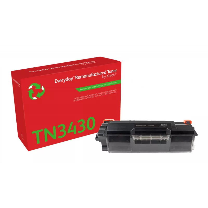Everyday™ Mono Remanufactured Toner by Xerox kompatybilny z Brother TN-3430, Wydajność standardowa