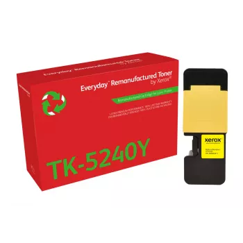 Everyday™ Żółty regenerowany toner Xerox kompatybilny z Kyocera TK-5240Y, standardowa wydajność