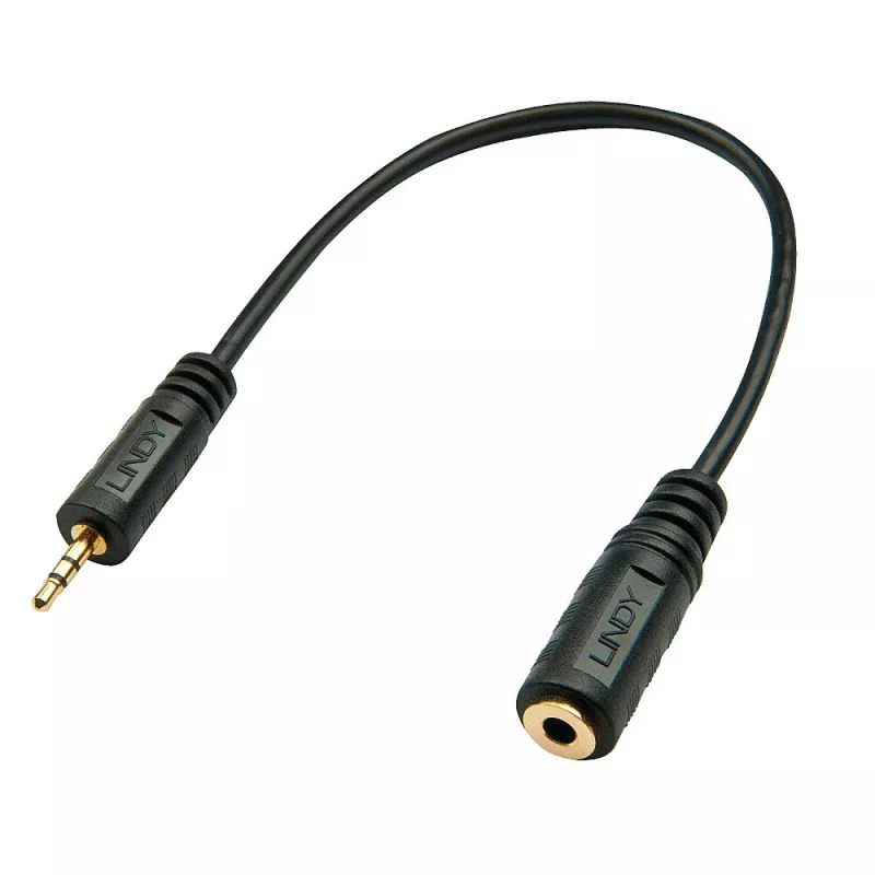 Lindy Adapter audio 2,5 mm męski na 3,5 mm żeński