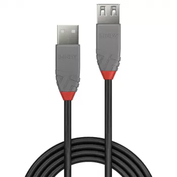 Lindy 1m USB 2.0 Type A Extension kabel, Anthra Line