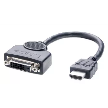 Lindy adapter kablowya DVI-D żeński na HDMI męski, 0,2 m
