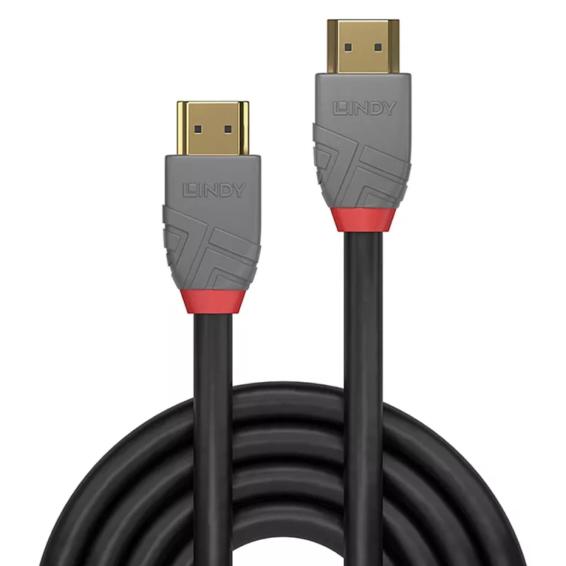 Lindy 0.5m High Speed HDMI kabel, Anthra Line