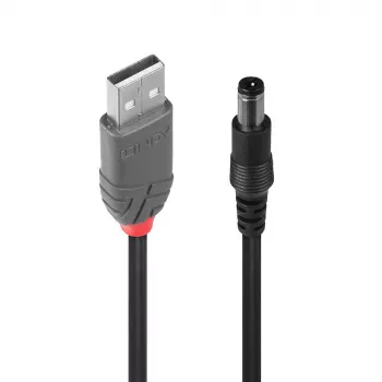 Kabel Lindy USB 2.0 Typ A – DC 5,5 mm, 1,5 m
