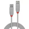 Lindy 2m USB 2.0 Typ A Kabel Przedłużający, Anthra Line, Szary