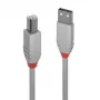 Lindy 0.5 m USB 2.0 Typ A na B, linia Anthra, szary