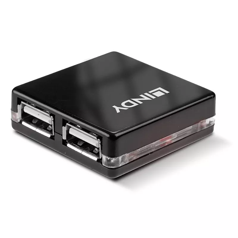 Koncentrator USB Lindy 4 Port USB 2.0 Mini Hub