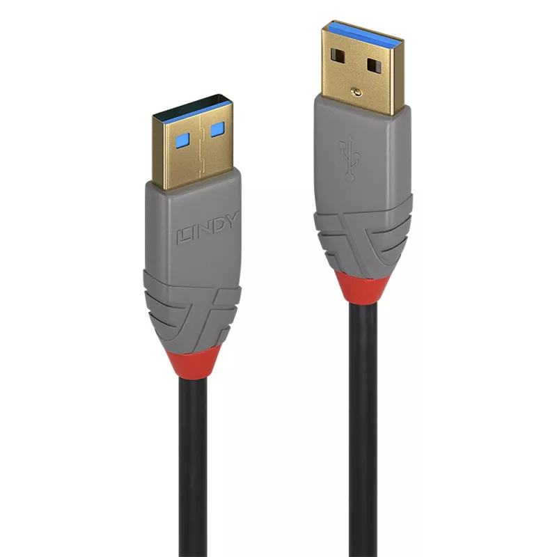 Lindy 3m USB 3.2 Type A kabel, 5Gbps, Anthra Line
