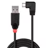 Kabel Lindy 2m USB 2.0 – Typ A na Micro-B, kąt prosty 90 stopni