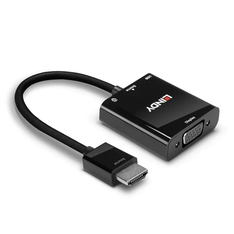 Konwerter HDMI na VGA i Audio Lindy 38285
