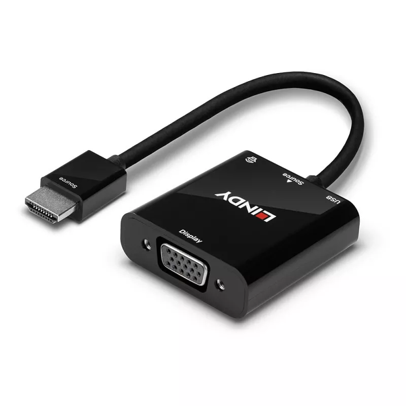 Konwerter HDMI na VGA i Audio Lindy 38285