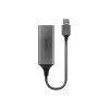 Lindy USB 3.0 Gigabit Ethernet Converter, Przewodowy, USB, Ethernet, 5000 Mbit/s, Srebrny