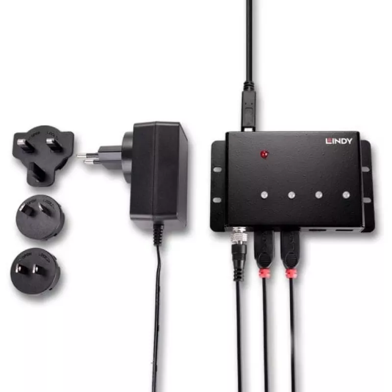 USB Hub Lindy 4 Port USB 3.0 Metal Hub