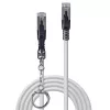 Lindy 2m Kat.6A S/FTP Blokowany Kabel Sieciowy, Szary