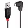Lindy 0.5m USB 2.0 kabel - Type A to Micro-B kabel, 90 Degree Right Angle