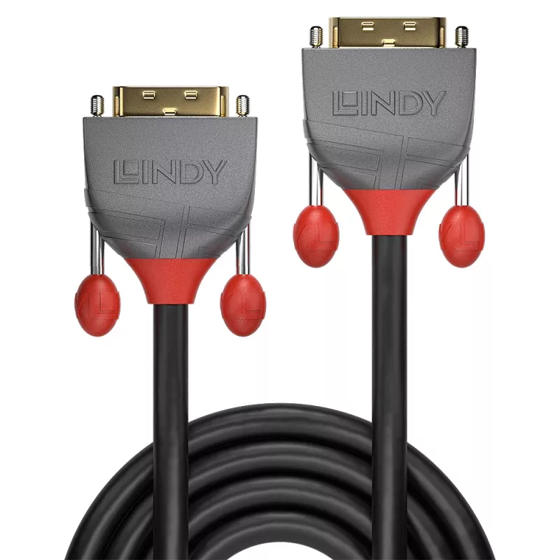 Lindy 3m DVI-D Dual Link kabel, Anthra Line