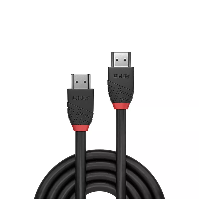 Lindy 10m Standardowy kabel HDMI Czarny Line HDMI 2.0 10.2 Gbit/s