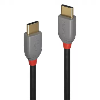 Lindy 2m USB 2.0 Type C to C kabel, Anthra Line