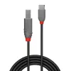 USB 2.0 Type C to B kabel Lindy 36940 0.5m Anthra Line