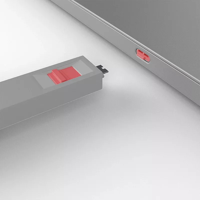 Zestaw blokad portów USB-C Lindy — zestaw 4 szt. w kolorze różowym