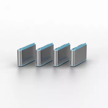 Blokada portu Lindy USB Type C zestaw kluczy 4 szt. niebieski