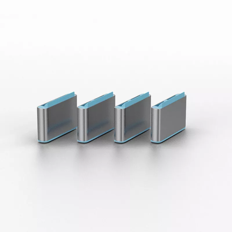 Blokada portu Lindy USB Type C zestaw kluczy 4 szt. niebieski