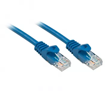Lindy RJ-45/RJ-45 Cat6 kabel sieciowy 0.5m Niebieski U/UTP (UTP)