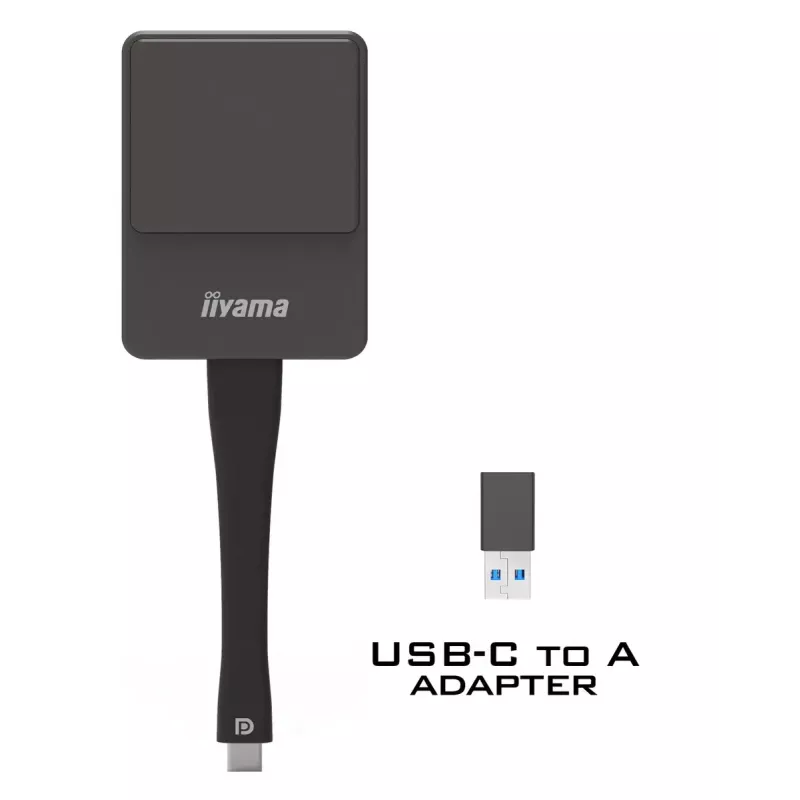 iiyama WP D002C klucz sprzętowy Smart TV USB 4K Ultra HD Czarny, Srebrny